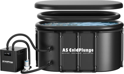 1/3 HP Ice Bath Chiller & 148 Gal Oval Cold Plunge Tub Kit — product view 2