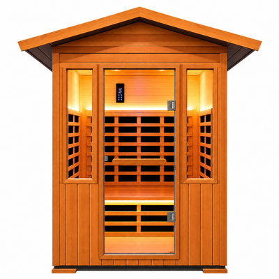 2 Person Outdoor Sauna Infrared Saunas Dry Sauna Room 1800W 120V