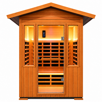 2 Person Outdoor Sauna Infrared Saunas Dry Sauna Room 1800W 120V