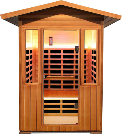 2 Person Outdoor Sauna Infrared Saunas Dry Sauna Room 1800W 120V — product view 2