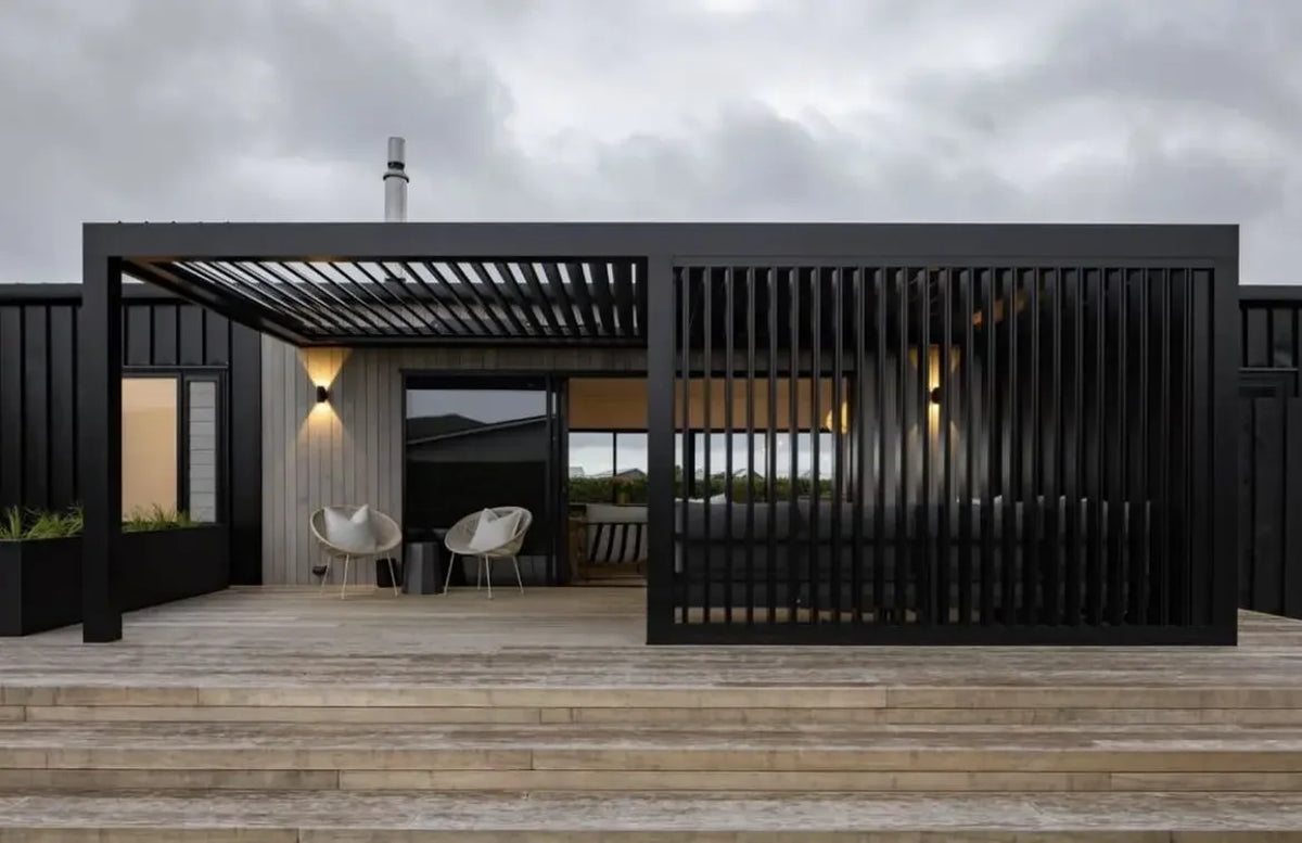 Modern Outdoor Waterproof Aluminum Louvered Sunroof Pergola Sun Shade Frame Electric Pergola Louvered Roof Aluminium Canopy — product view 4